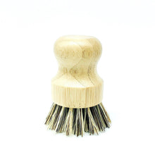 Load image into Gallery viewer, Bamboo Pot Scrubber w/ Drain Dish